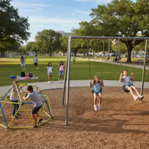 kids in a park